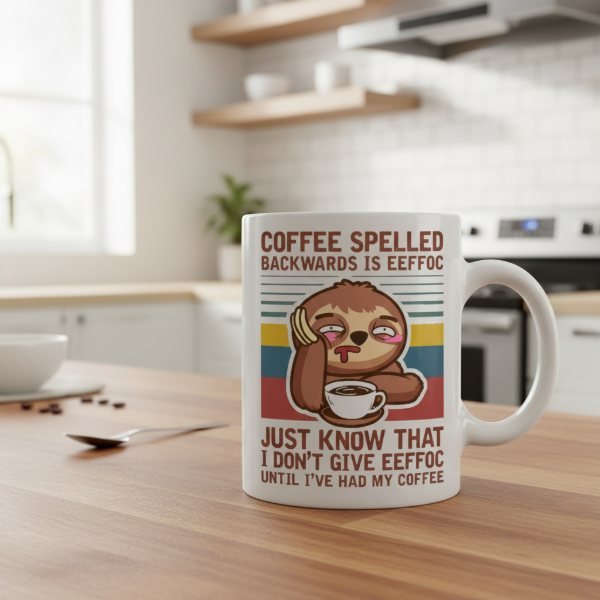 Coffee Spelled Backwards Is Eeffoc Mug
