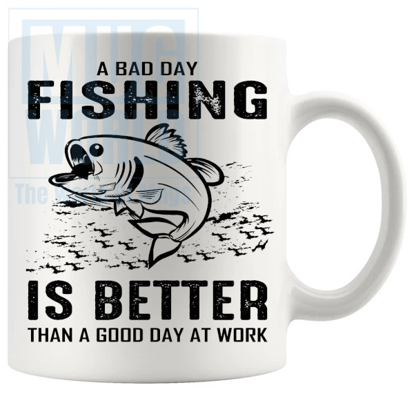 A Bad Day Fishing Mug