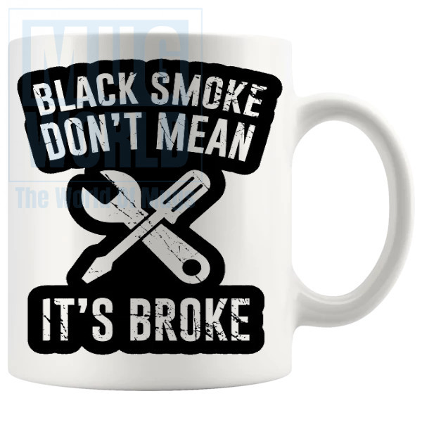 Black Smoke Mug Novelty Handmade Gifts