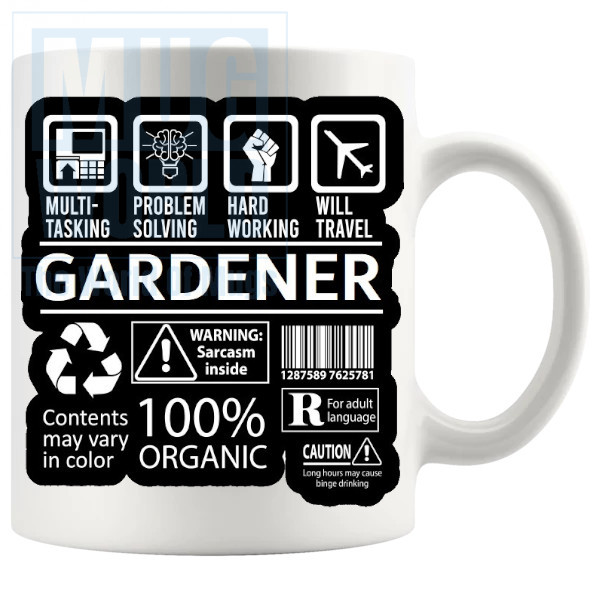 Hard Working Gardener Mug