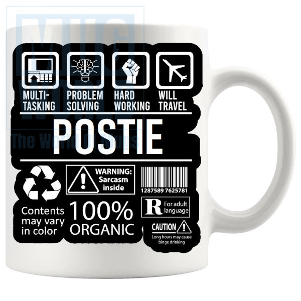 Hard Working Postie Mug