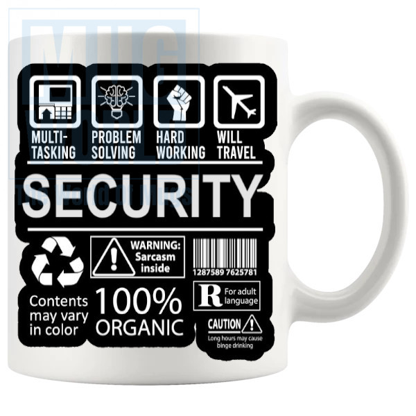 Hard Working Security Mug