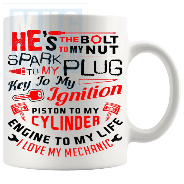 Hes The Bolt To My Nut Mug Novelty Handmade Gifts