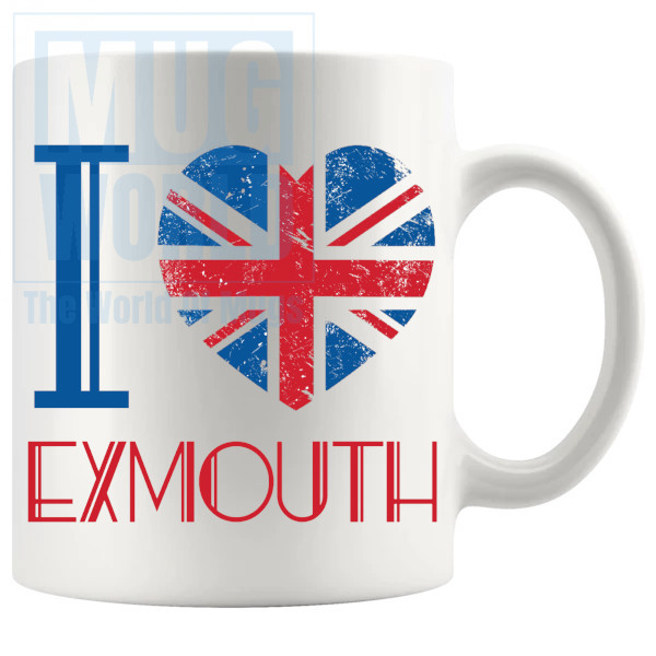 I LOVE EXMOUTH MUG