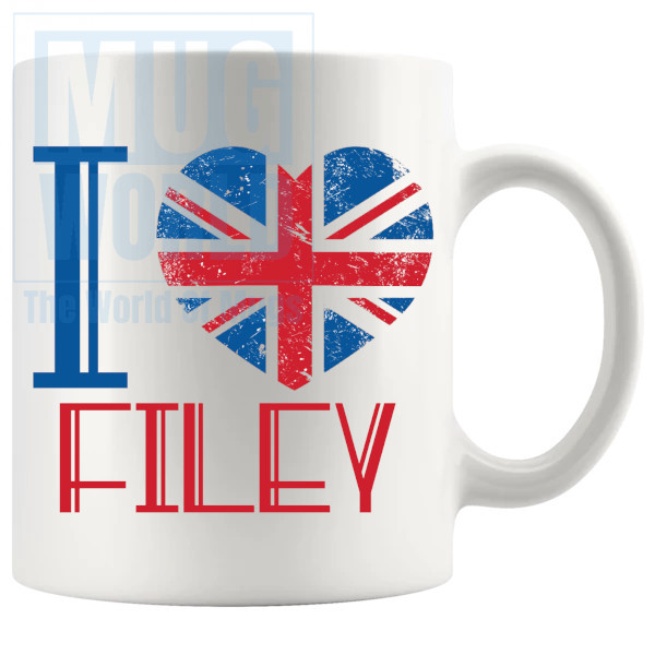 I LOVE FILEY MUG