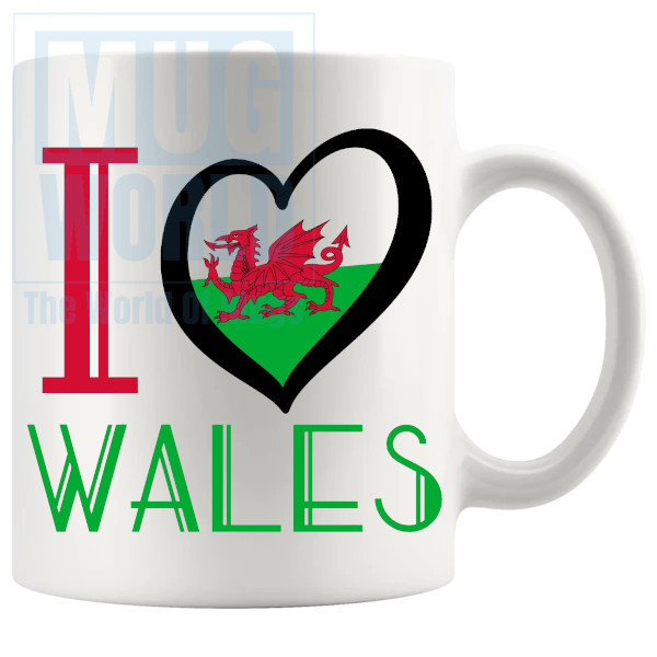 I LOVE WALES MUG