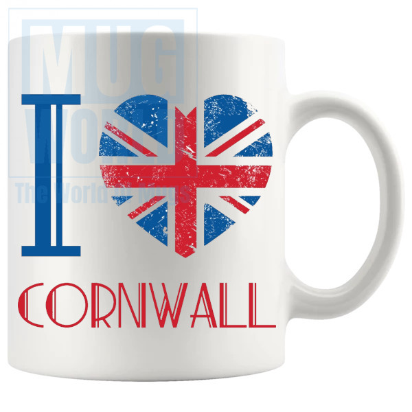 I Love Cornwall Mug