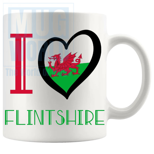 I Love Flintshire Mug