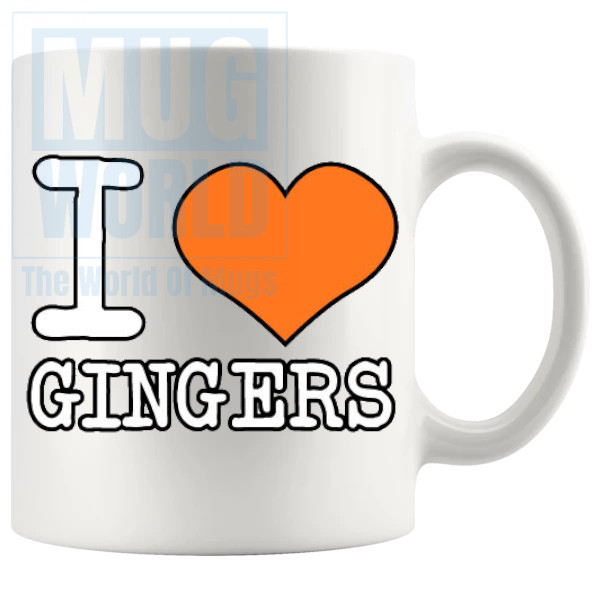 I Love Gingers Mug Style 1