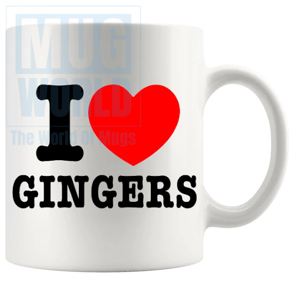 I Love Gingers Mug Style 2