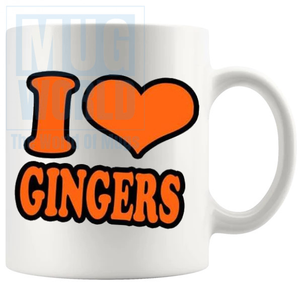 I Love Gingers Mug Style 3