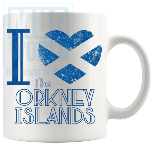 I Love The Orkney Islands Mug