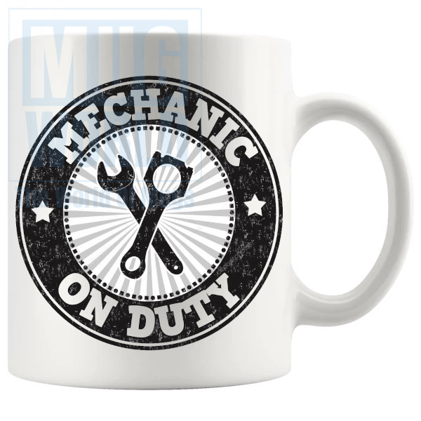 Mechanic On Duty Mug Novelty Handmade Gifts