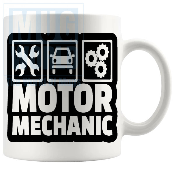 Motor Mechanic Mug Novelty Handmade Gifts