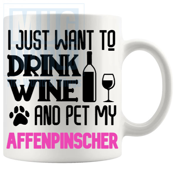 Pet My Affenpinscher Mug In Pink