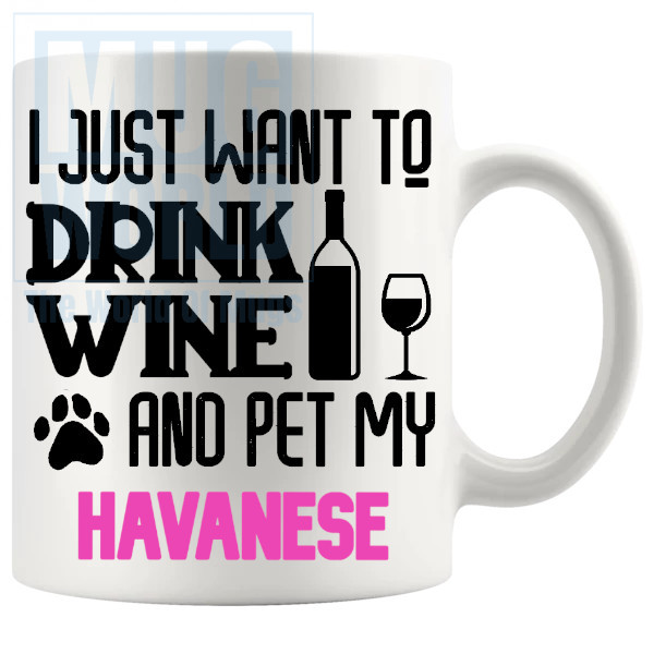 Pet My Havanese Mug In Pink