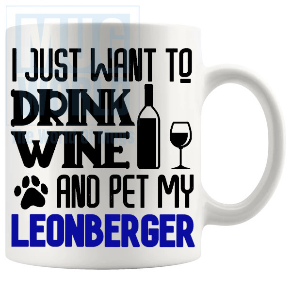 Pet My Leonberger Mug In Blue