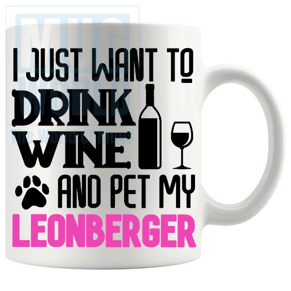 Pet My Leonberger Mug In Pink