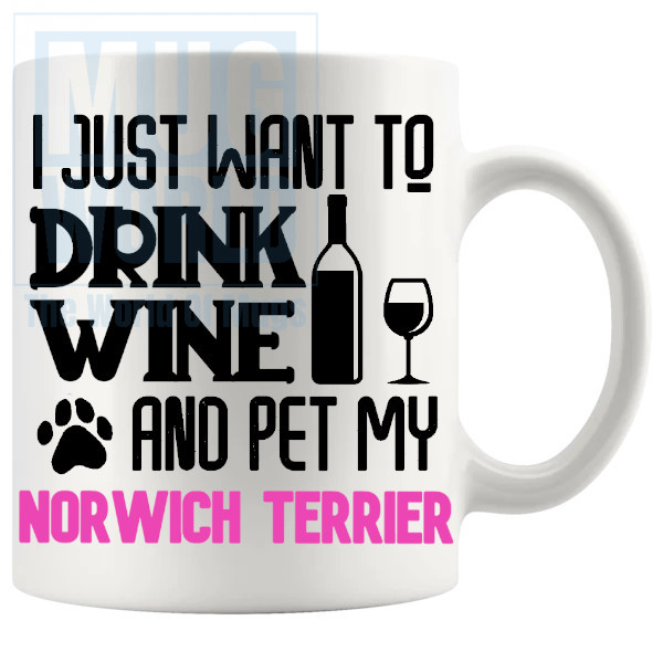 Pet My Norwich Terrier Mug In Pink