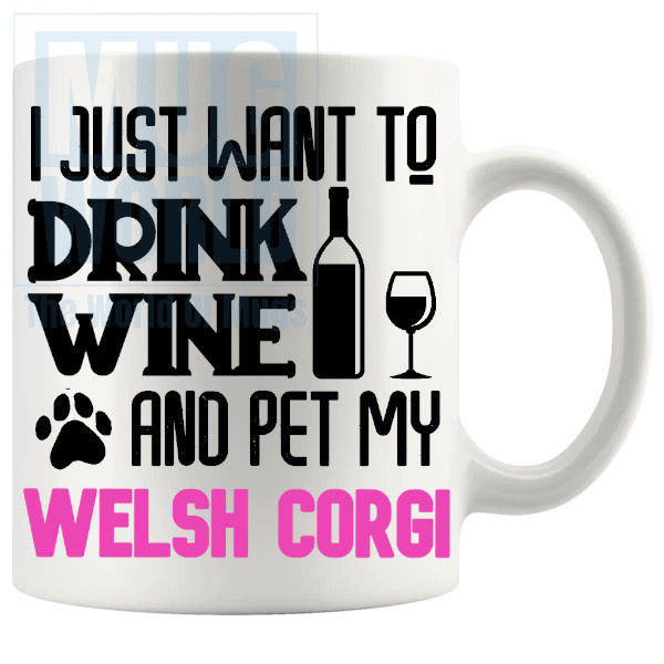 Pet My Welsh Corgi Mug In Pink