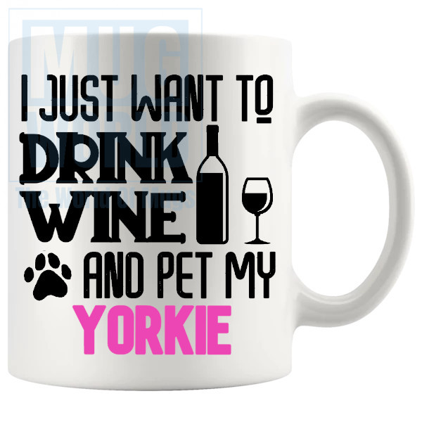 Pet My Yorkie Mug In Pink