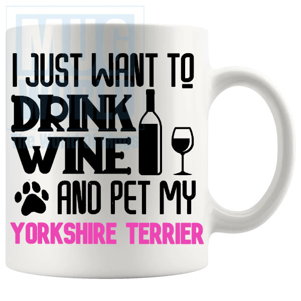 Pet My Yorkshire Terrier Mug In Pink