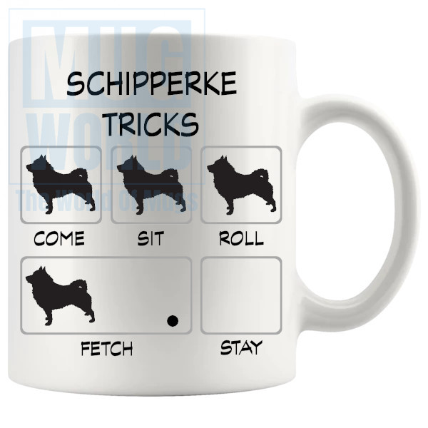 Schipperke Tricks Mug - Novelty Handmade Gifts