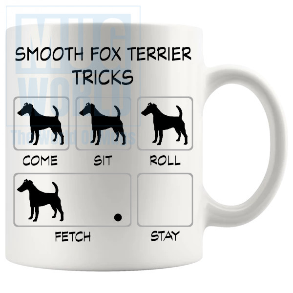 Smooth Fox Terrier Tricks Mug - Novelty Handmade Gifts