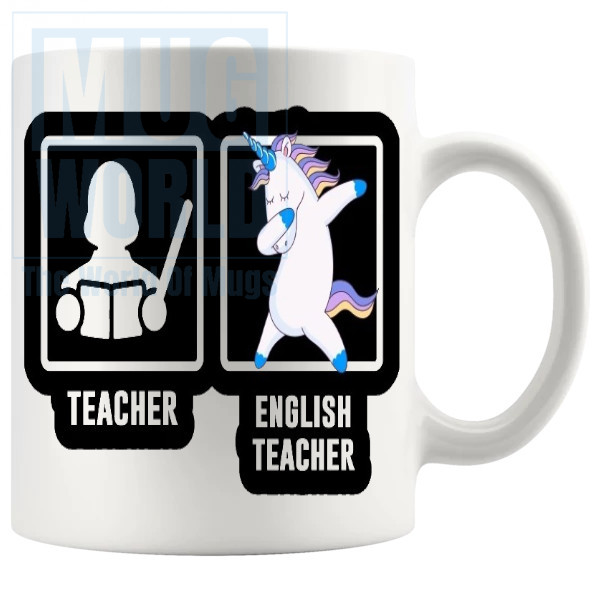 Teacher vs English Teacher Mug