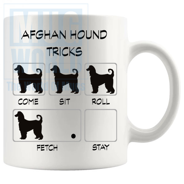 Afghan Hound Tricks Mug - Novelty Handmade Gifts