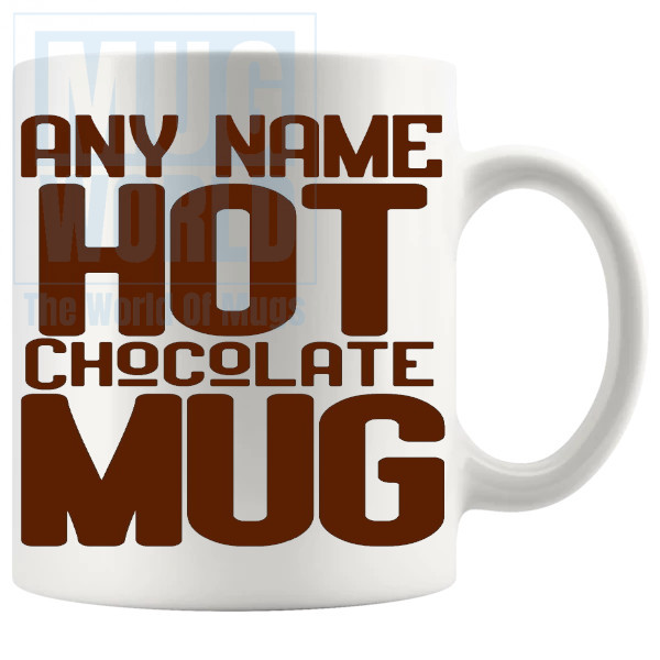 any name hot chocolate mug