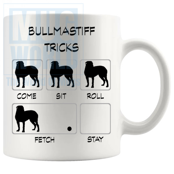 Bullmastiff Tricks Mug - Novelty Handmade Gifts