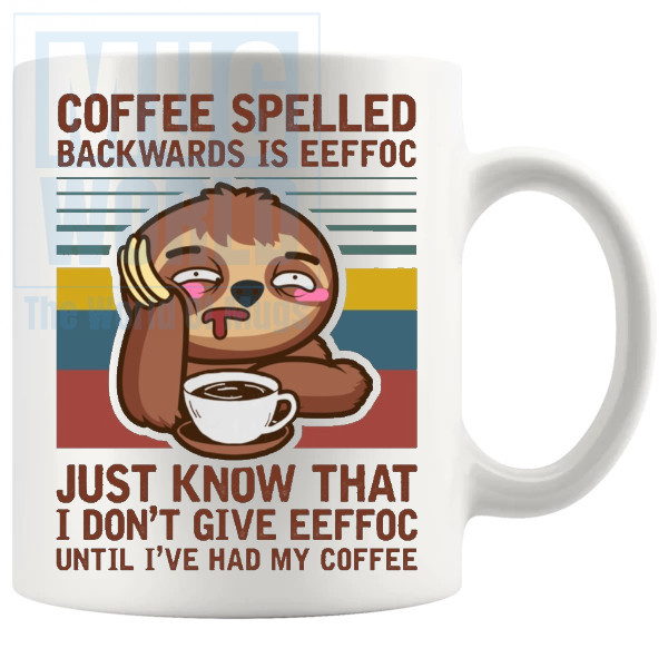 Coffee Spelled Backwards Mug