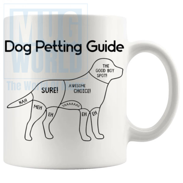 Dog Petting Guide Mug