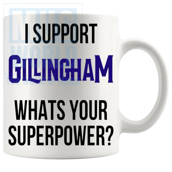 gillingham fans superpower mug