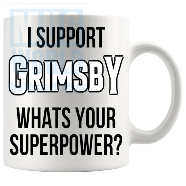 grimsby fans superpower mug