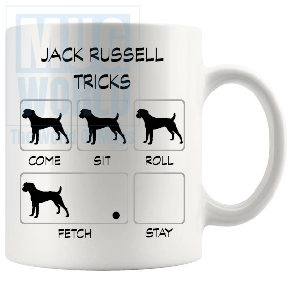 Jack Russell Tricks Mug - Novelty Handmade Gifts