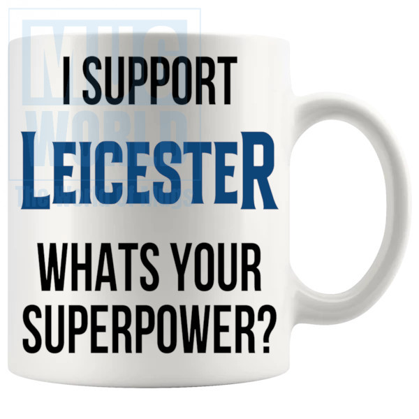 leicester fans superpower mug