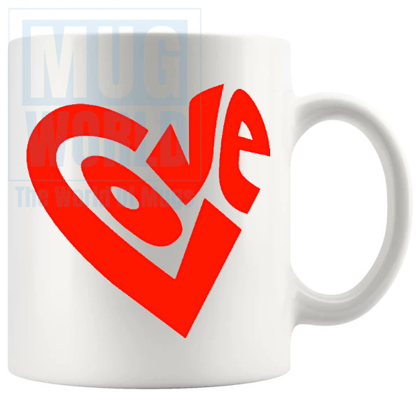 Love Heart Mug Red