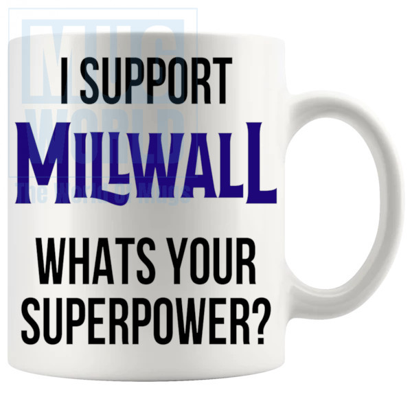 millwall fans superpower mug