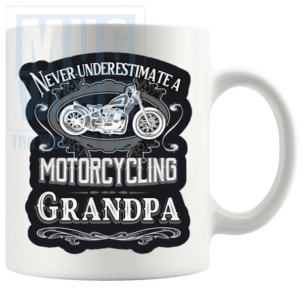 Never Underestimate A Grandpa Mug