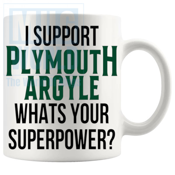 Plymouth Argyle Fans Superpower Mug