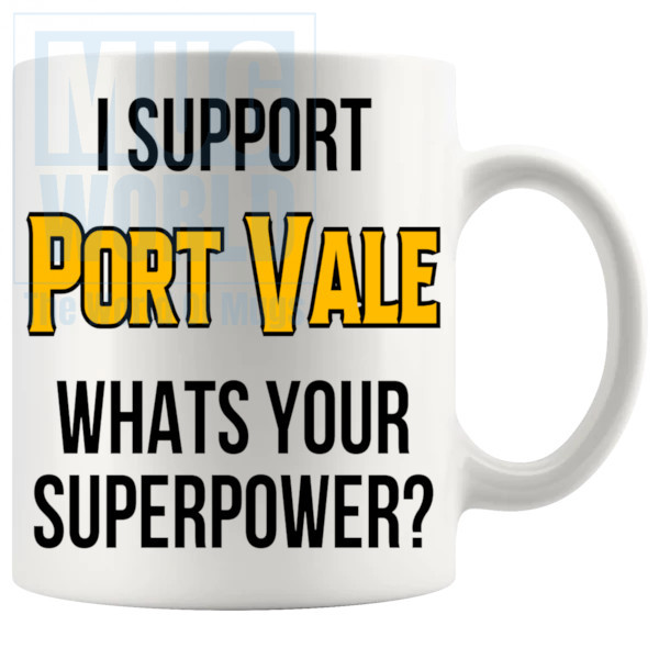 port vale fans superpower mug