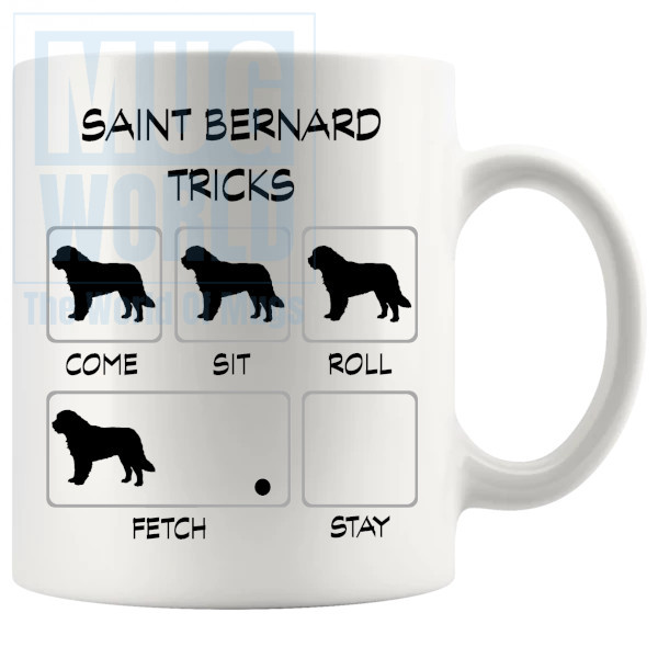 Saint Bernard Tricks Mug - Novelty Handmade Gifts