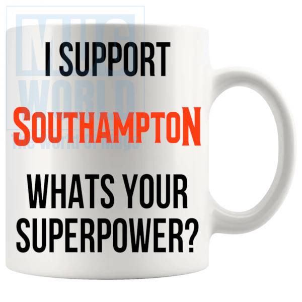 Southampton fans superpower mug