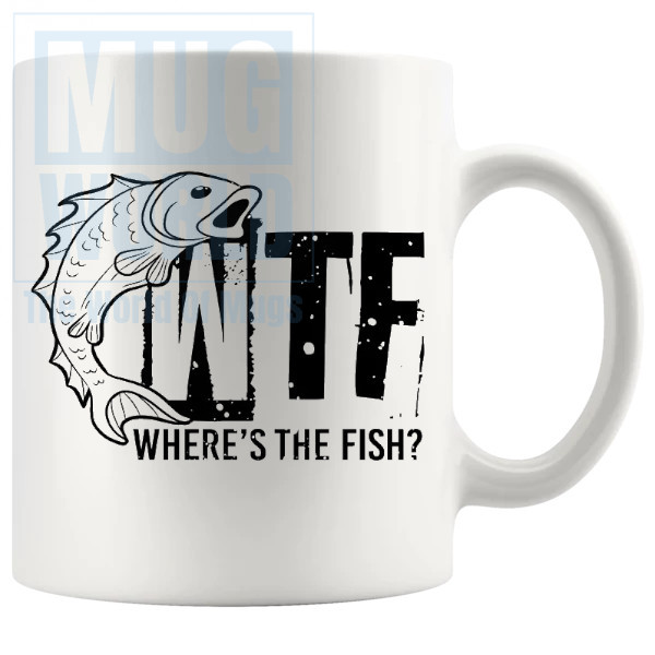 Wheres The Fish Mug In Black