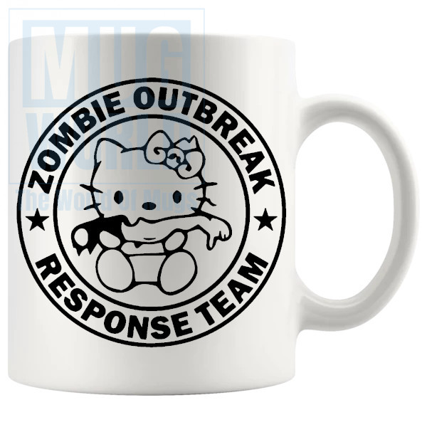 Zombie Outbreak Kitty Mug