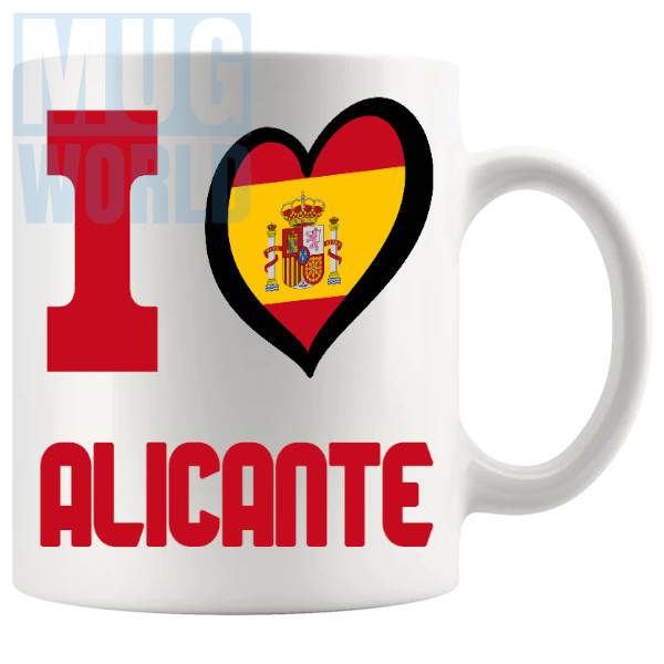 I Love Alicante Mug travel gift mug for anyone who loves Alicante