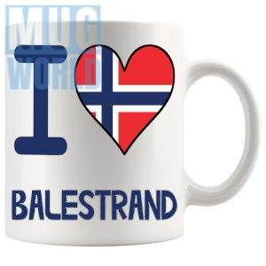 I Love Balestrand Mug travel gift mug for anyone who loves Balestrand