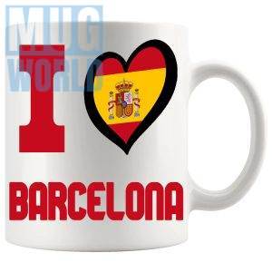 I Love Barcelona Mug travel gift mug for anyone who loves Barcelona